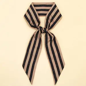 Letter & Floral Twilly Scarf