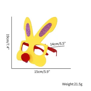 Easter Bunny Ears Glasses Decoration: Fun Props for Festive Parties & Photos![1.13]