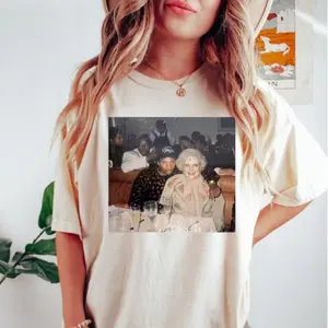 Betty Golden Eazy E Compton T Shirt, Rapper Shirt Eazy E With Betty White Shirt, Golden Girls Hip Hop Tee, Betty White Humor, 90s Compton Rap Graphic Tee, Unisex T-Shirt, Gifts For Men Women, Short Sleeve Tee Shirt