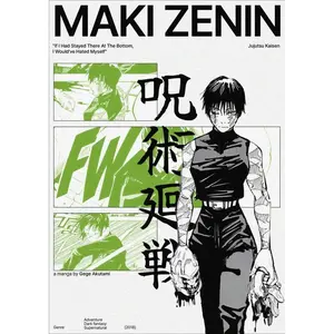 [Sale Off Up To 50%] [Unframe] Jujutsu Kaisen - Maki Poster