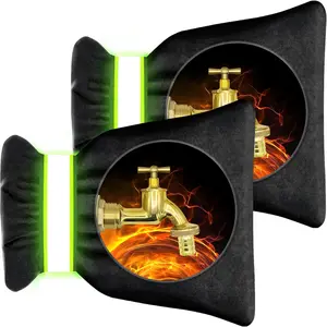 2 Pack Outdoor Faucet Covers for Winter 6.7" W x 8.3" H Insulated Waterproof Spigot Socks with 420D Oxford Material and PP Insulated Core for Durable Protection