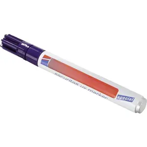 8280 securitas uv marker - colourless - 1 pen - round nib 1.5-3 mm - black light marker - for  markings on almost any material -  marker, invisible ink pen, magic pen, geocaching