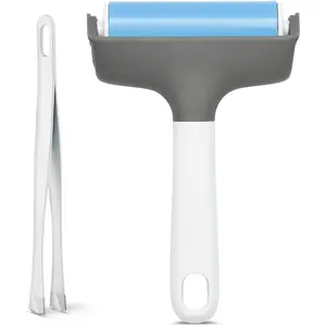 Brayer Roller & Mat Remover Tool Tweezers Set for Cricut/Silhouette/Brother and T-Shirts Heat Transfer Projects Printmaking