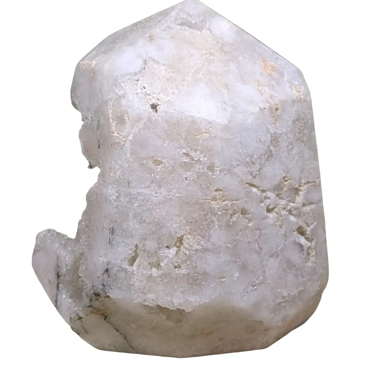 White Druzy Quartz Tower - Perfect for Home Decor and Energy Work