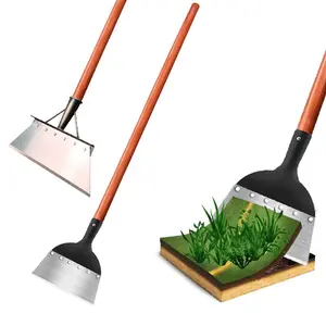 Vaseeka Tools Multifunctional Weed Removal Flat Shovel for Garden Paths & Edges