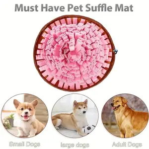 Washable Felt Dog Sniffing Mat – Slow Feeder & Training Toy