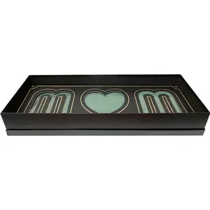 Black and Gold Mom Deep Love Floral Gift Box with Fresh Foam