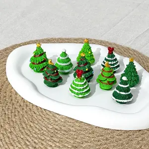 30 Pcs Resin Trees Miniature, Charming Miniature Tree Figurines, Decorative for Home, Office, or Special Occasions, Tabletop Decorative Doll house