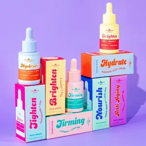 Italia Deluxe Facial Serums - Hydrate, Tighten, Brighten, Firming, Anti-Aging & Nourish - Hyaluronic Acid, Niacinamide, Collagen, Vitamin C - Fragrance-Free, Cruelty-Free - 25 mL