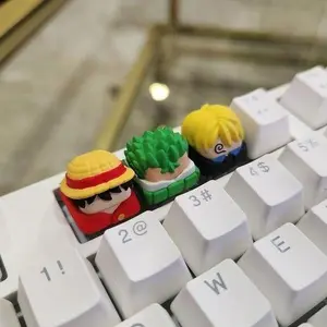 Handmade Artisan Anime Keycap | Hand Painted, Cute Keycap Designs, Cherry MX | Cherry MX Compatible | Collector Keyboard Keycap