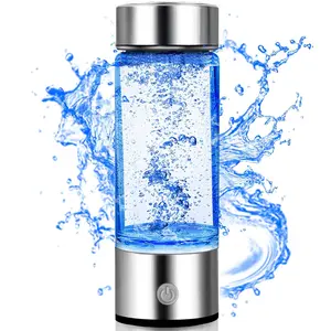 Hydrogen Water Bottle Generator, 2-in-1 Hydroh Hydrogen Water Bottle with SPE/PEM Technology, 460ml Portable Rechargeable Ionizer Machine for Home and Travel, Ideal for Drink Preparation