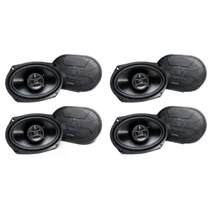 Hifonics Zeus 800 Watt 6 x 9 Inch 3 Way Car Audio Coaxial Speakers (8 Pack)