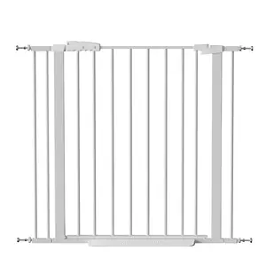 29"-40.5" Pet Gate for Stairs, 30" Tall, Auto Close Safety Dog Gate, Pressure Mounted Easy Walk Through Pet Gate for Doorways, Durable Stair Gate, 30" Tall, White
