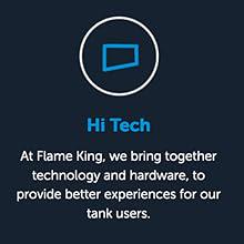 Flame King 3lb Steel Propane LP Tank Cylinder with Gauge and OPD