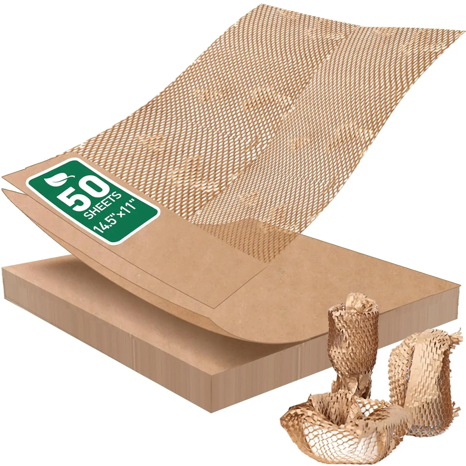 50 Sheets  Packing Paper Expanded Size 12" x 16" Unexpanded Size 14.5" x 11" Bubble Cushioning Wrap for Moving Shipping Products Gifts Wrapping Essentials Packaging Materials Supplies