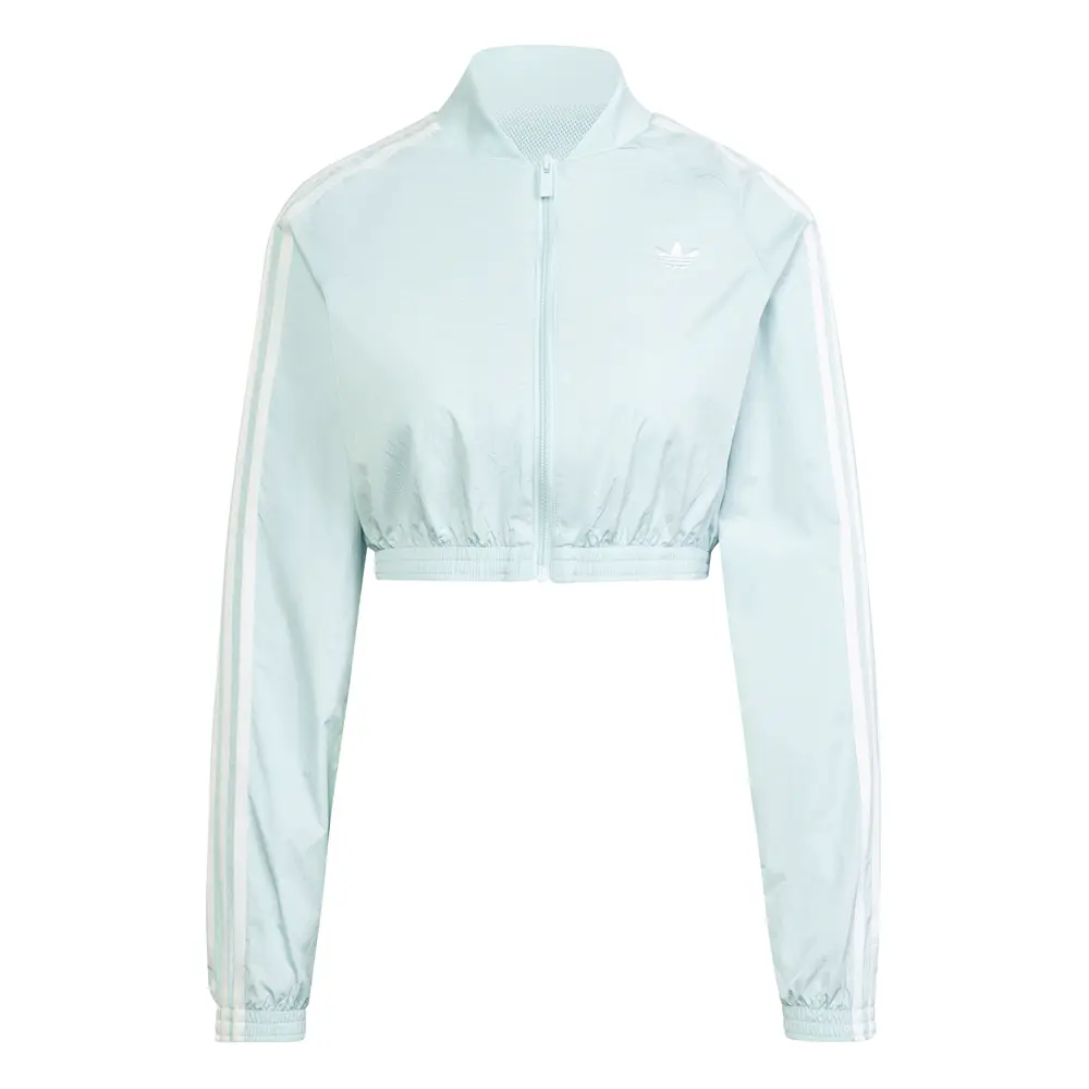 adidas Womens Adicolor Teamgeist Cropped  Athletic Outerwear Casual - Blue