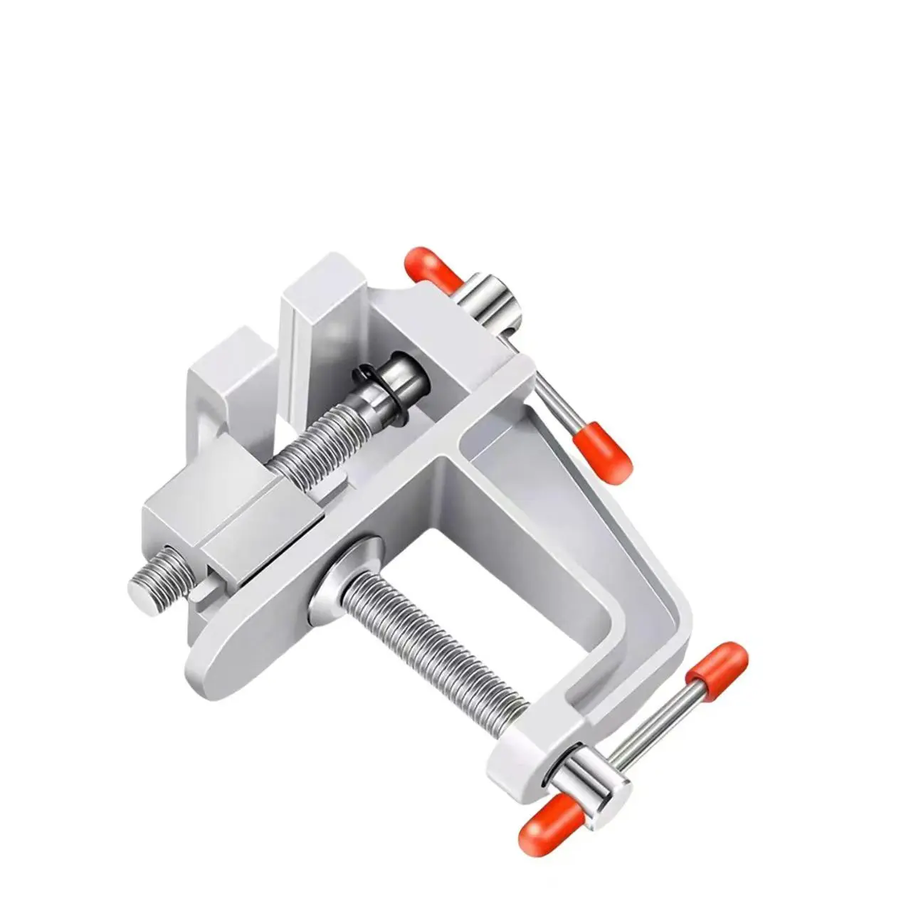 Mini Workbench Clamp Set, Multi-Functional Aluminum Alloy Clamps for Jewelry Making & Woodworking Tools, Compact Design Ideal for Hobbyists