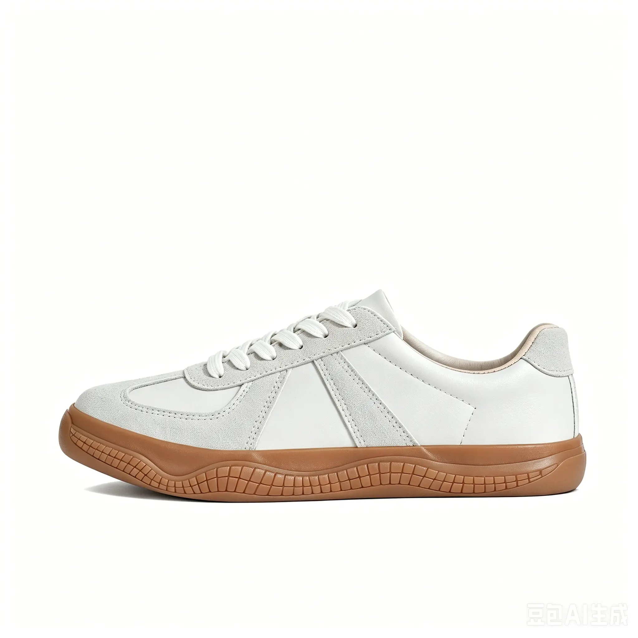 Women's Low Top German Athletic Trainers - Contrast Trim Lace-Up Suede Canvas Sneakers, Breathable Gym Walking Shoes, All-Match Comfortable Daily Outdoor Summer Footwear, Sports Shoes, Foot Wear