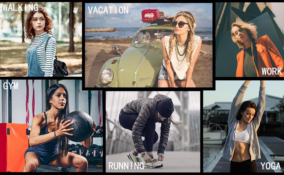 Lightweight Knit Sneakers for Women | Breathable Slip On Tennis Shoes | Casual Gym Walking Athletic Shoes