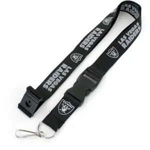 Amo  Las Vegas Raiders Design Lanyard, Black