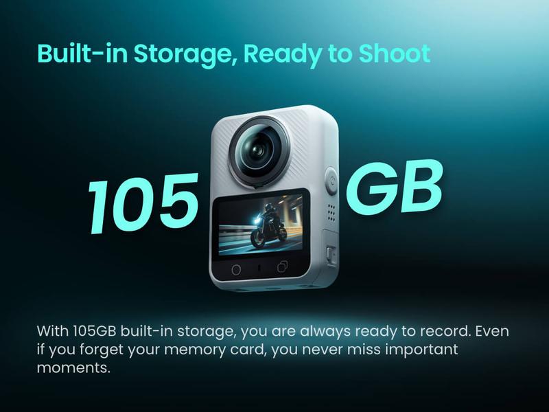 Xtra Sphra360 360 Camera, 8K Panoramic Video, 1-Inch Sensor Equivalent, 100MP High Resolution, Waterproof Action Camera, 105GB Built-in Storage, Bullet Time, Broad Compatibility, Vlog Xtra Sphra360 360 Camera, 8K Panoramic Video, 1-Inch Sensor Equivalent, 100MP High Resolution, Waterproof Action Camera, 105GB Built-in Storage, Bullet Time, Broad Compatibility, Vlog