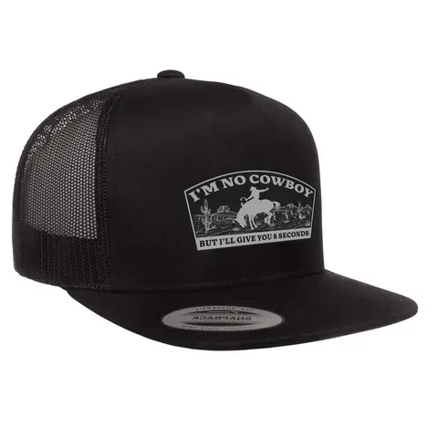 I'm No Cowboy Flat Bill Hat