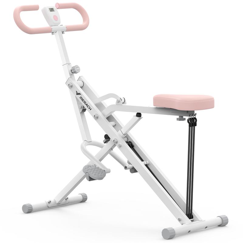 Merach Squat Machine Glutes Workout Adjustable Resistance Foldable Exercise Equipment Leg Exercise Machine with 350lbs Weight Capacity, Rowing Machine,  TikTokShopBlackFriday, Christmas gift