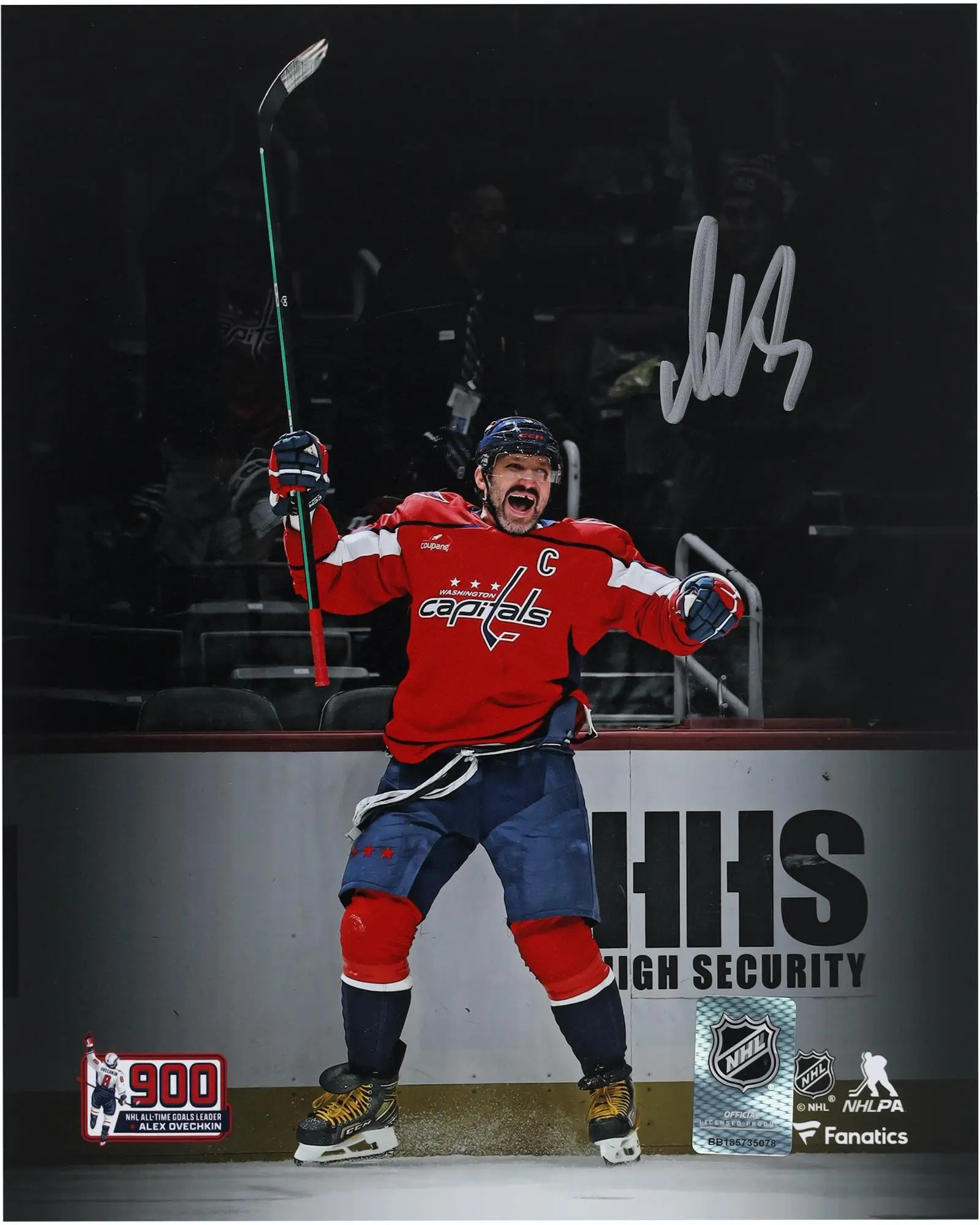 Alex Ovechkin Washington Capitals Autographed 8" x 10" 900th Goal Celebration Photograph - Fanatics Authentic Certified