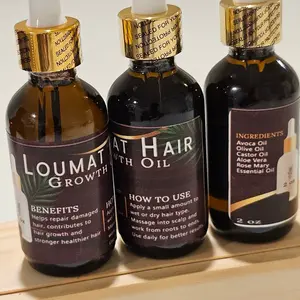 Loumat hair growth mint scalp & hair strengthening 3pack  oil Haircare (2 oz)