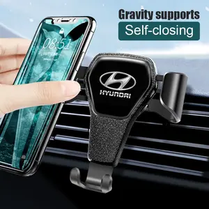 Car Phone Holder Vent Clip for Hyundai Models, Compatible with Ioniq Sonata Elantra Grandeur I20 I10 Santafe I30 Palisade Bayon Hb20 Kona Tucson