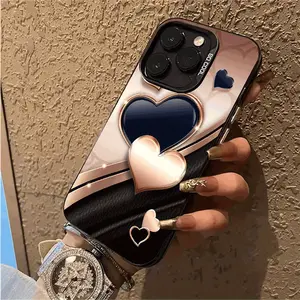 IMD heart print phone case is suitable for iPhone 16 Pro Max, 15 Pro Max, 14, 13, 12, 11, XS, XR, X, 7, 8, 6S, Mini, Plus, Pro Max; a perfect gift for Easter or birthdays, for your girlfriend, boyfriend, friends, or yourself