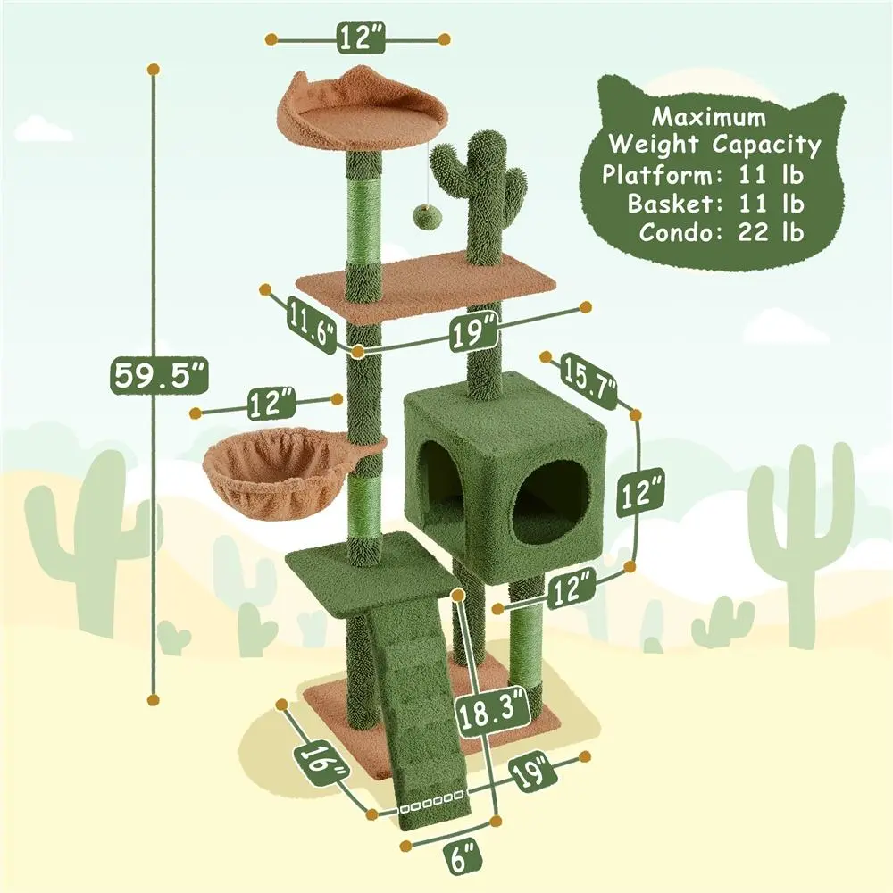 59.5″ H Cactus Theme