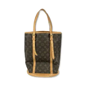 Pre-owned Louis Vuitton Monogram Canvas Shoulder Bags GM Bucket LV1744