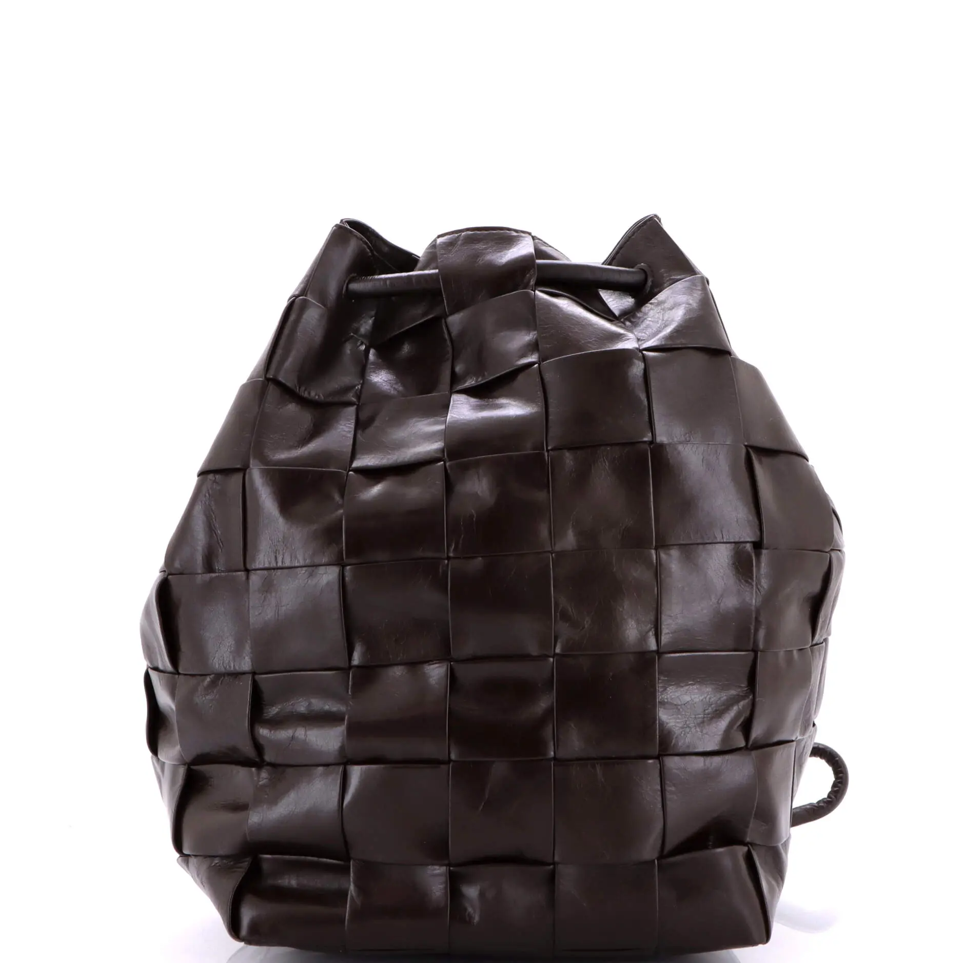 Pre-owned BOTTEGA VENETA Leather Backpacks Cassette Sailor Backpack Maxi Intrecciato Small by Rebag