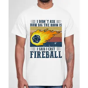 DM I Cast Fireball D&D Shirt, Dunge0n Drag0n Master Sweatshirt, Wizard Joke Retro Funny Art Drawing Gamer, Vintage Retro Style Unisex Gamer T-Shirt, Gift for DM Game Master