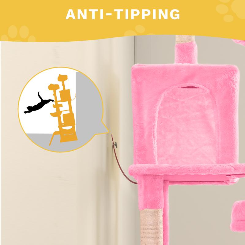 Yitahome Tall Cat Tree for Indoor Cats, 75 inch Multi-Level Cat Tower with Cat Condos, Top Perches, Sisal Ramp Scratching Posts, Cozy Basket,Hammocks, Large Cat Pet Activity Structure Yitahome Tall Cat Tree for Indoor Cats, 75 inch Multi-Level Cat Tower with Cat Condos, Top Perches, Sisal Ramp Scratching Posts, Cozy Basket,Hammocks, Large Cat Pet Activity Structure