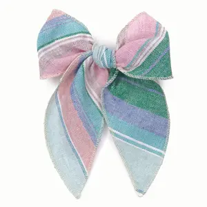 Easter Basket Stripe Darling Hair Bow
