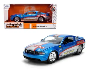 Jada 1:24 2010 Ford Mustang GT – Blue/Silver Diecast Model Car