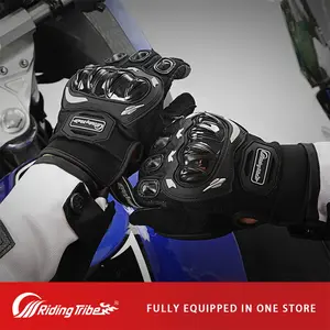 Summer breathable motorcycle riding gloves for men and women, anti-fall, wear-resistant, touchscreen compatible, non-slip, universal for all seasons