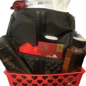 Care Basket - Black Storage Basket with Multiple Organizers for Essentials and Accessories