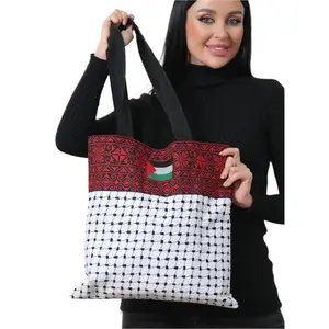 Embroidered Kuffiyeh Tote Bag – Stylish and Durable Cultural Accessory