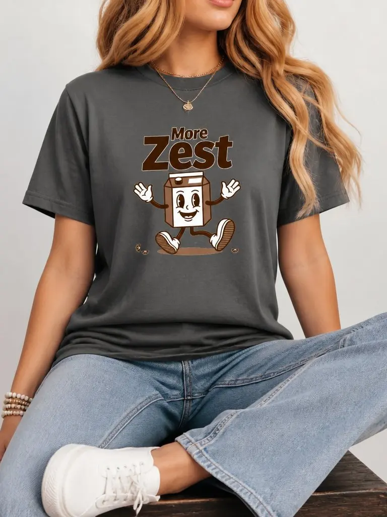 Women Premium Retro Mascot Graphic Tee, Soft 100% Cotton Relaxed Fit Short Sleeve Top Crew Neck, Durable Vintage Roller Skating Bubble Tea Cup Cartoon Printed T-Shirt for Women Street Casual Office Home Outdoor Daily Outfits