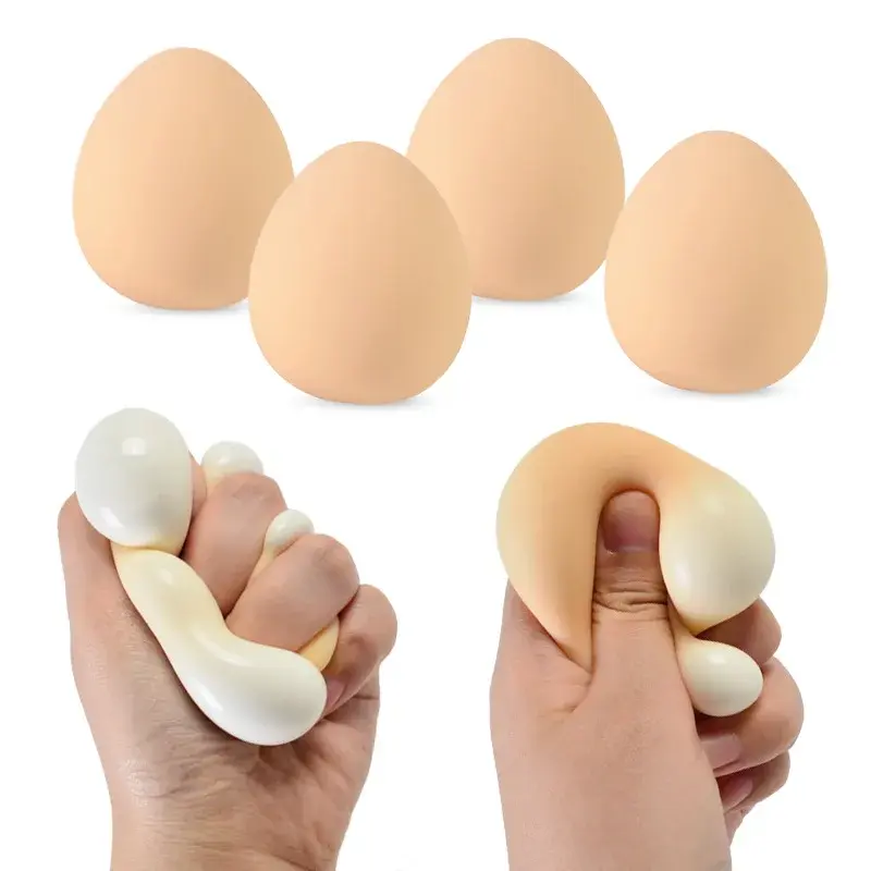 Wholesale Kids' Easter Simulated Egg Squishy Stress Toy Slow Rebound Stress-Relief Toy & Holiday Gift for Children and Adult