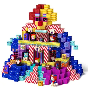 Magnetic Puzzle Building Blocks Circus Set, Stem Montessori Creative Teaching Toy, Suitable for 3-6 & 4-12 Years, Boy Girl Birthday Gift