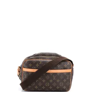 Pre-owned Louis Vuitton material Messenger Bags Reporter Bag Monogram Canvas PM by Rebag