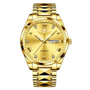 V-031 Fashionable and elegant business men's  with dual calendar, couple's , men's , unisex  sports versatile hot-selling item Roulette Wheel Quartz Casual Waterproof Open Dial Watch, Watches For Women, Dual Calend. men accessories