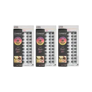 imPRESS Press-On Falsies 3-Pack Wispy Clusters Bundle