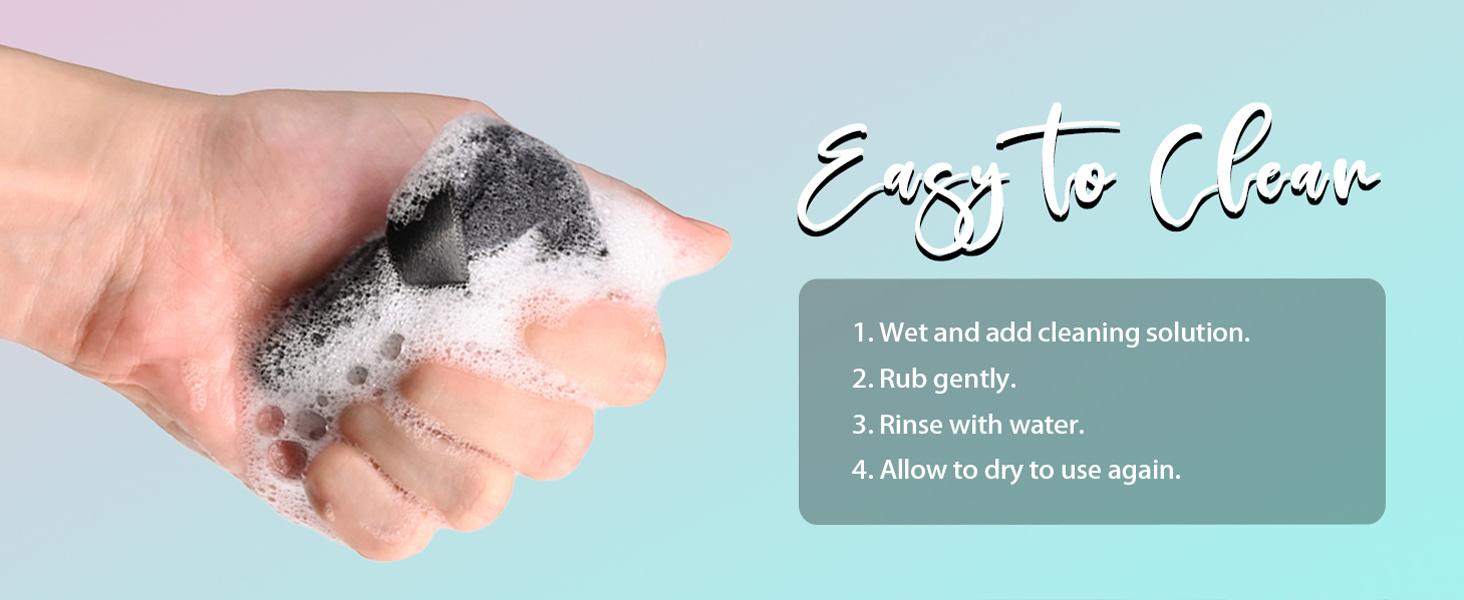 8Pcs of Triangular Powder Puff Makeup Sponges, Made of Super-soft Velvet, Designed for Contouring, Eye, and Corner, Beauty Blender Foundation Mixing Container.