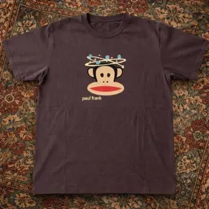 Cute Julius Monkey Graphic Baby Tee – Retro Cute Aesthetic Top