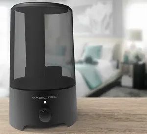 MAGICTEC Cool Mist Humidifier 2.5L Essential Oil Diffuser for Bedroom & Baby Adjustable Mist Output Auto Shut Off Super Quiet 360 Nozzle Lasts Up to 24 Hours Black